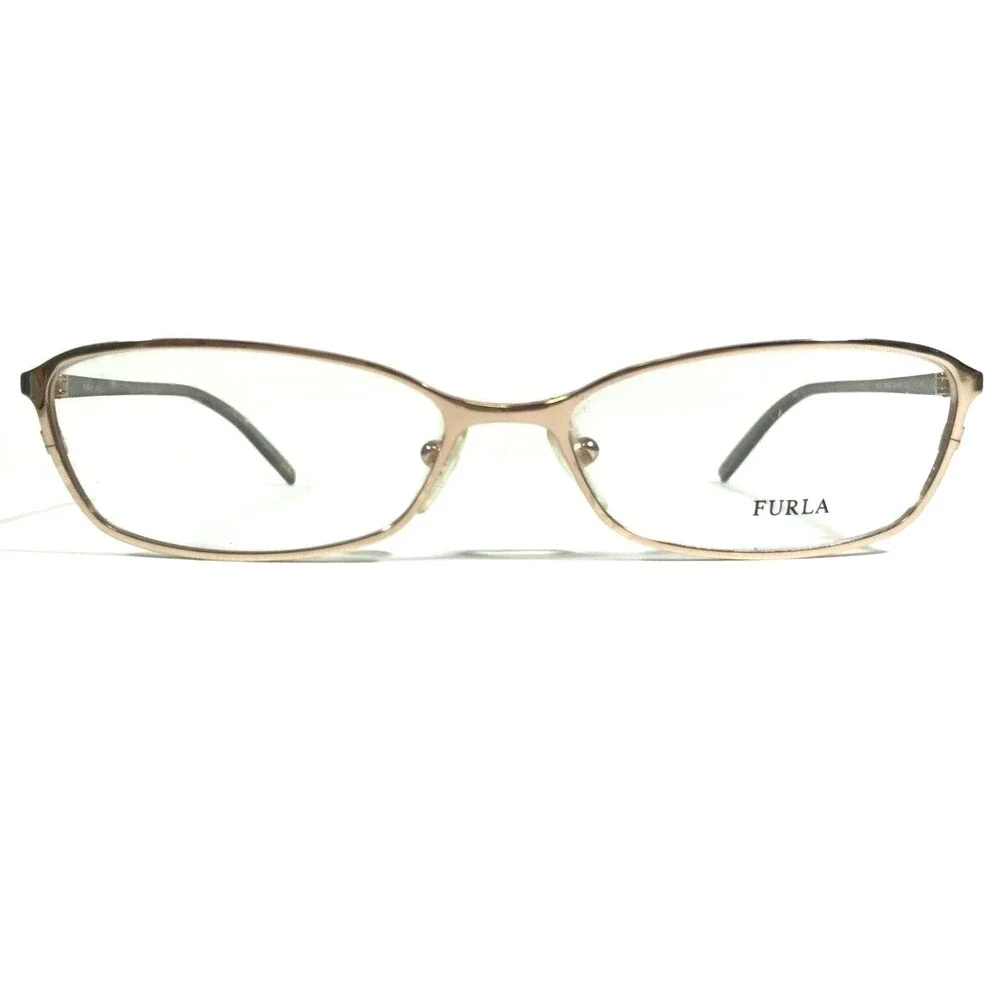 Furla Eyeglasses Frames MOD. IRINA VU4018 COL.300 Brown Gold Cat Eye 55-15-135